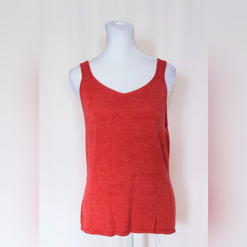 Talbots Sleeveless Knit Top Made In Italy Size Large
